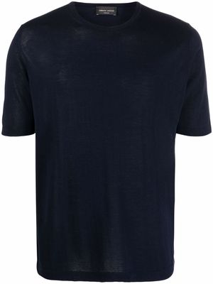Roberto Collina short-sleeve cotton T-shirt - Blue