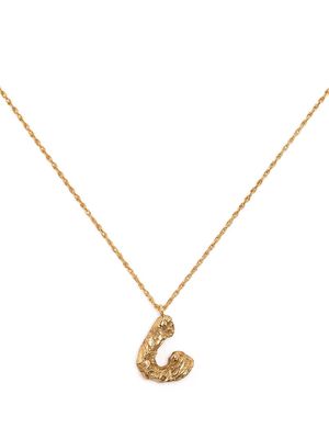 LOVENESS LEE C Alphabet necklace - Gold