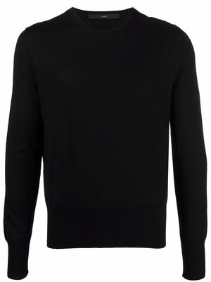 SAPIO fine-knit wool jumper - Black