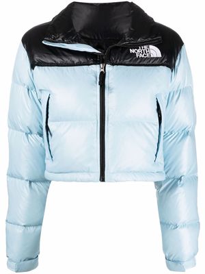 The North Face Nuptse cropped puffer jacket - Blue