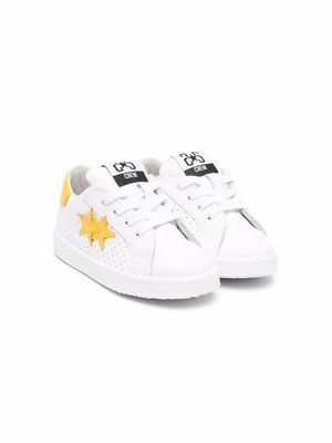 2 Star Kids star-patch low-top sneakers - White