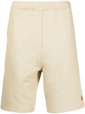 Kenzo logo-patch track shorts - Brown