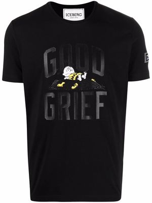 Iceberg x Peanuts 'Good Grief' T-shirt - Black