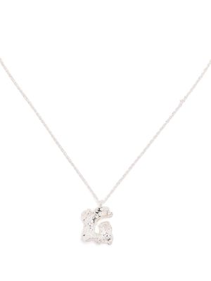 LOVENESS LEE G alphabet pendant necklace - Silver