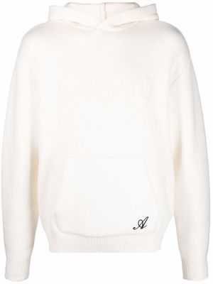 Axel Arigato District knitted hoodie - Neutrals