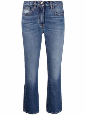 There Was One mid-rise cropped jeans - Blue