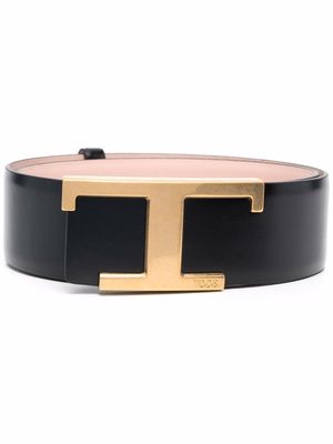 Tod's logo-plaque leather belt - 0LAY