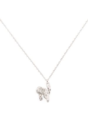 LOVENESS LEE N alphabet-charm necklace - Silver