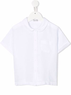 Il Gufo short-sleeve linen shirt - White