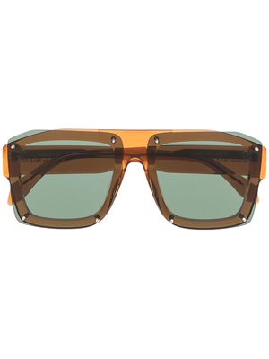 Alexander McQueen Eyewear square-frame sunglasses - Brown