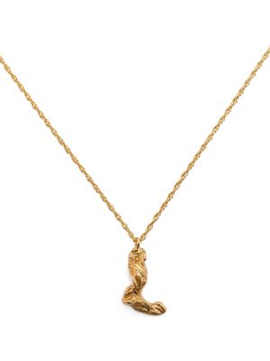 LOVENESS LEE L alphabet-charm necklace - Gold