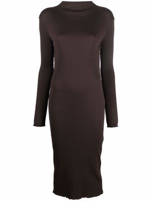 Filippa K Zola long-sleeved dress - Brown