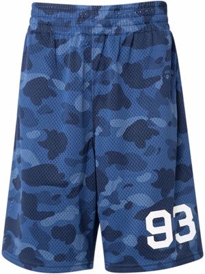 A BATHING APE® Color Camo mesh basketball shorts - Blue