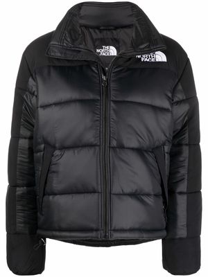 The North Face logo-embroidered feather-down jacket - Black
