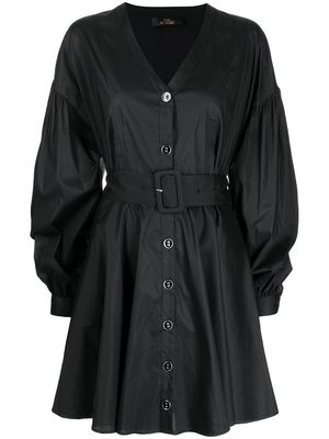 TWINSET belted-waist dress - Black