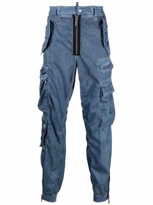 Dsquared2 flap-pocket utility trousers - Blue