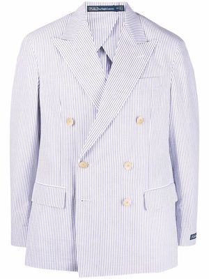 Polo Ralph Lauren double-breasted pinstripe blazer - White