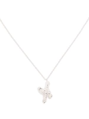 LOVENESS LEE X alphabet pendant necklace - Silver