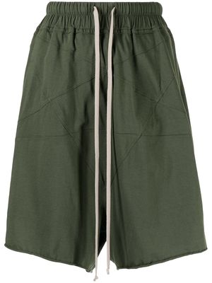 Rick Owens Penta drawstring track shorts - Green