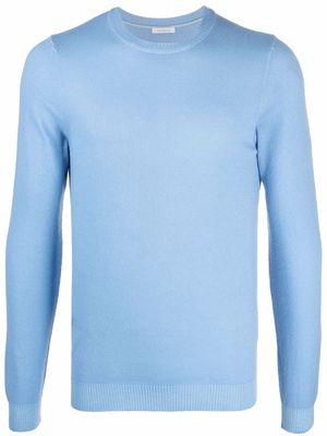 Malo fine-knit cashmere-blend jumper - Blue