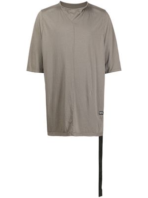 Rick Owens DRKSHDW mock neck long T-shirt - Grey