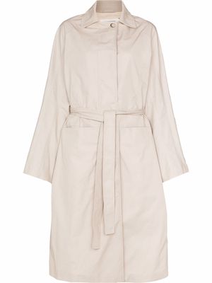 Tom Wood belted drawstring trench coat - Neutrals
