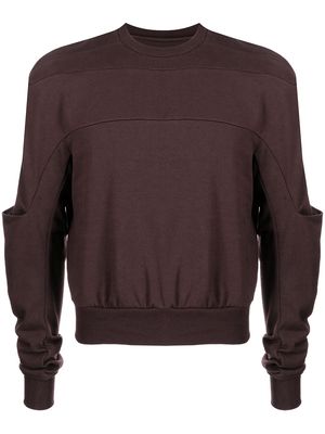 Rick Owens Gethsemane panelled sweatshirt - Brown