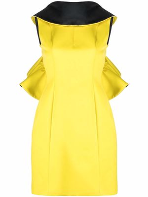 AZ FACTORY ruffle-detail mini dress - Yellow
