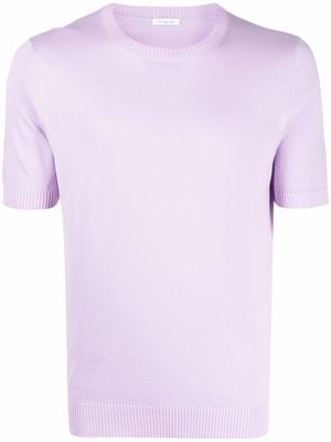 Malo round neck cotton T-shirt - Purple