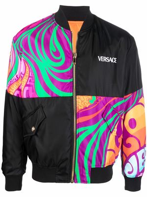 Versace Medusa Music reversible bomber jacket - Black