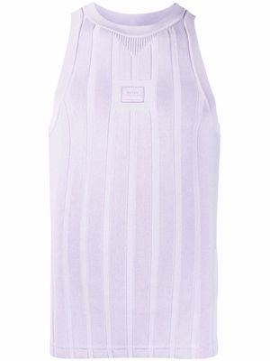Eytys logo embroidered tank top - Purple