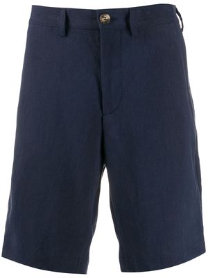 Brunello Cucinelli flax weave bermuda shorts - Blue
