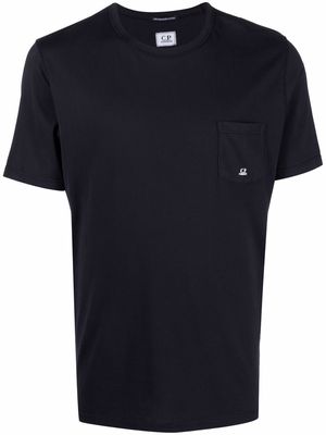 C.P. Company embroidered-logo T-shirt - Blue