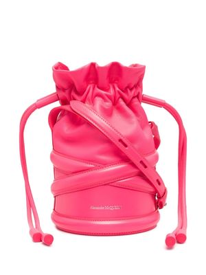 Alexander McQueen The Curve drawstring mini bag - Pink