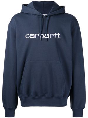 Carhartt WIP embroidered logo hoodie - Blue