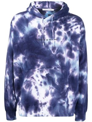 Children Of The Discordance tie dye-print pullover hoodie - Blue