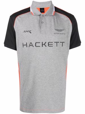 Hackett logo-print polo shirt - Orange