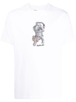 Maharishi tier-print organic cotton T-shirt - White