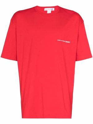 Comme Des Garçons Shirt chest-logo cotton T-shirt - Red