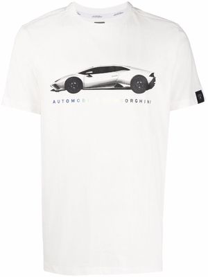 Automobili Lamborghini Lamborghini-print short-sleeved T-shirt - White