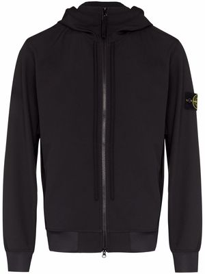 Stone Island Compass-patch hooded jacket - V0029 BLACK