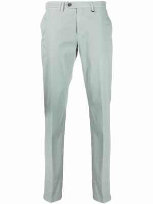 Canali slim-fit tailored trousers - Green