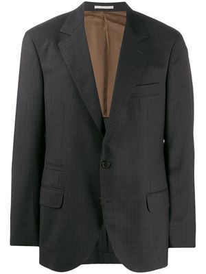 Brunello Cucinelli striped pattern blazer - Grey