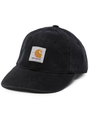 Carhartt WIP logo-patch cotton cap - Black