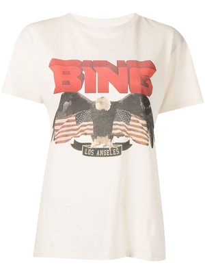 ANINE BING graphic-print cotton T-shirt - White