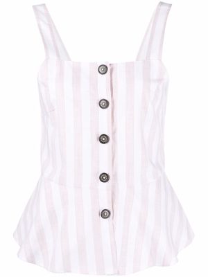 Barbour striped button-down top - Neutrals
