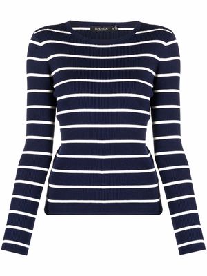 Lauren Ralph Lauren Breton-striped knit top - Blue