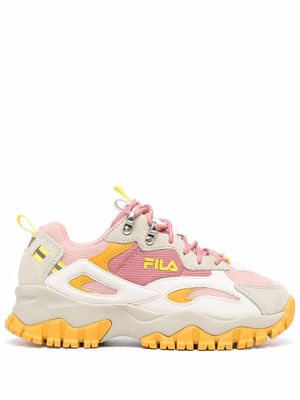 Fila chunky colour block trainers - Pink
