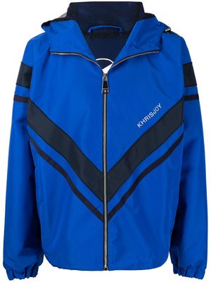 Khrisjoy zig-zag lightweight jacket - Blue