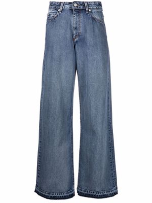 RED Valentino high-rise wide-leg jeans - Blue